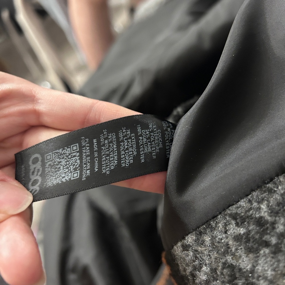 ASOS Men Wool Coat - Picture 2 of 7